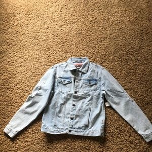 Brooklyn Distressed Denim Jacket L